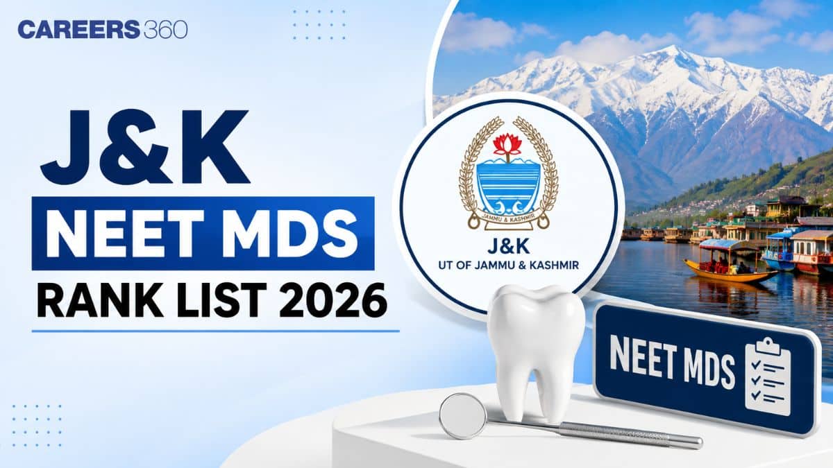 J&K NEET MDS Rank List 2026: Download Merit List PDF at jkbopee.gov.in